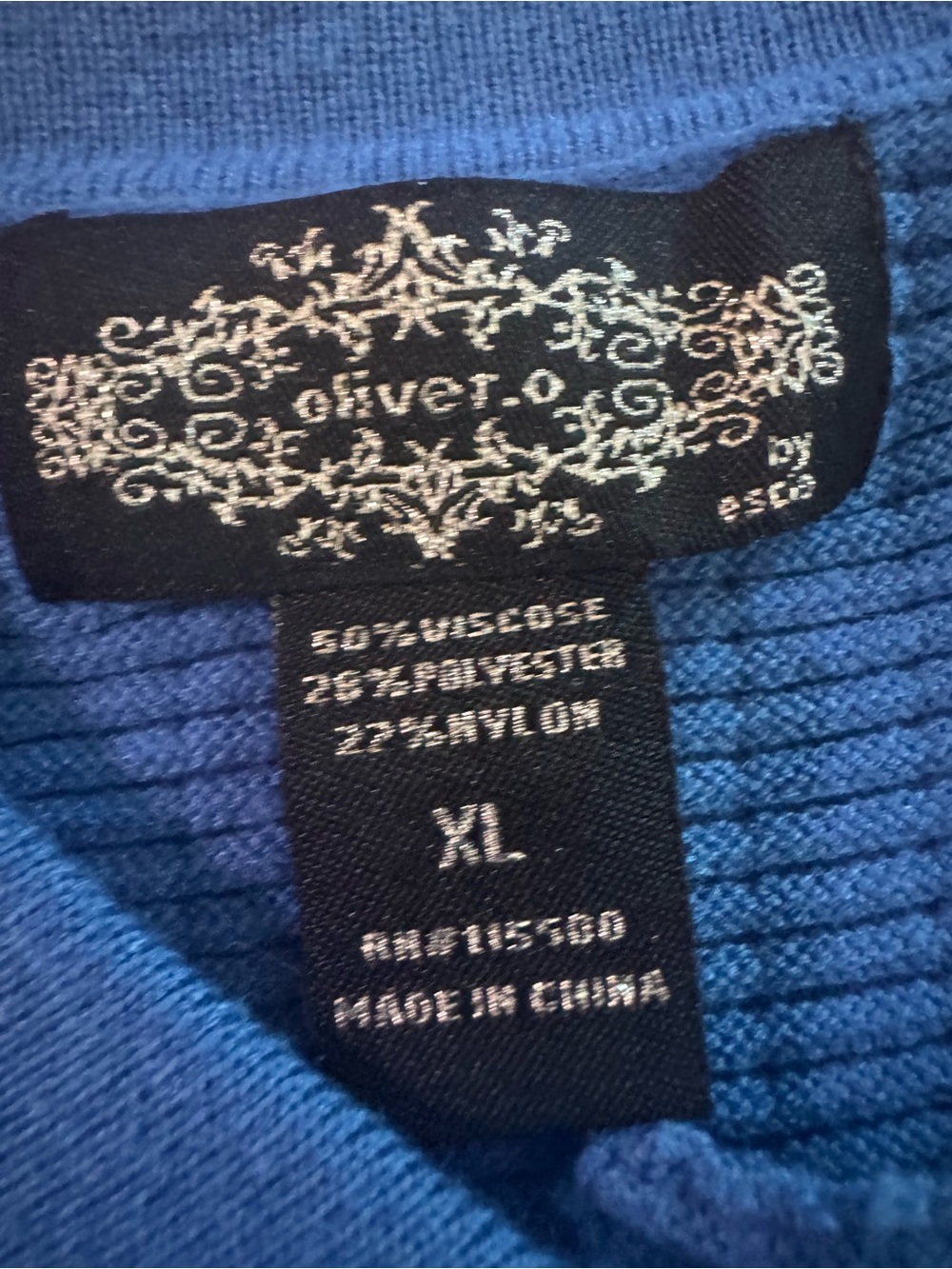 Vintage-Inspired Blue Button-Front Cardigan Sweater - Picture 3 of 5